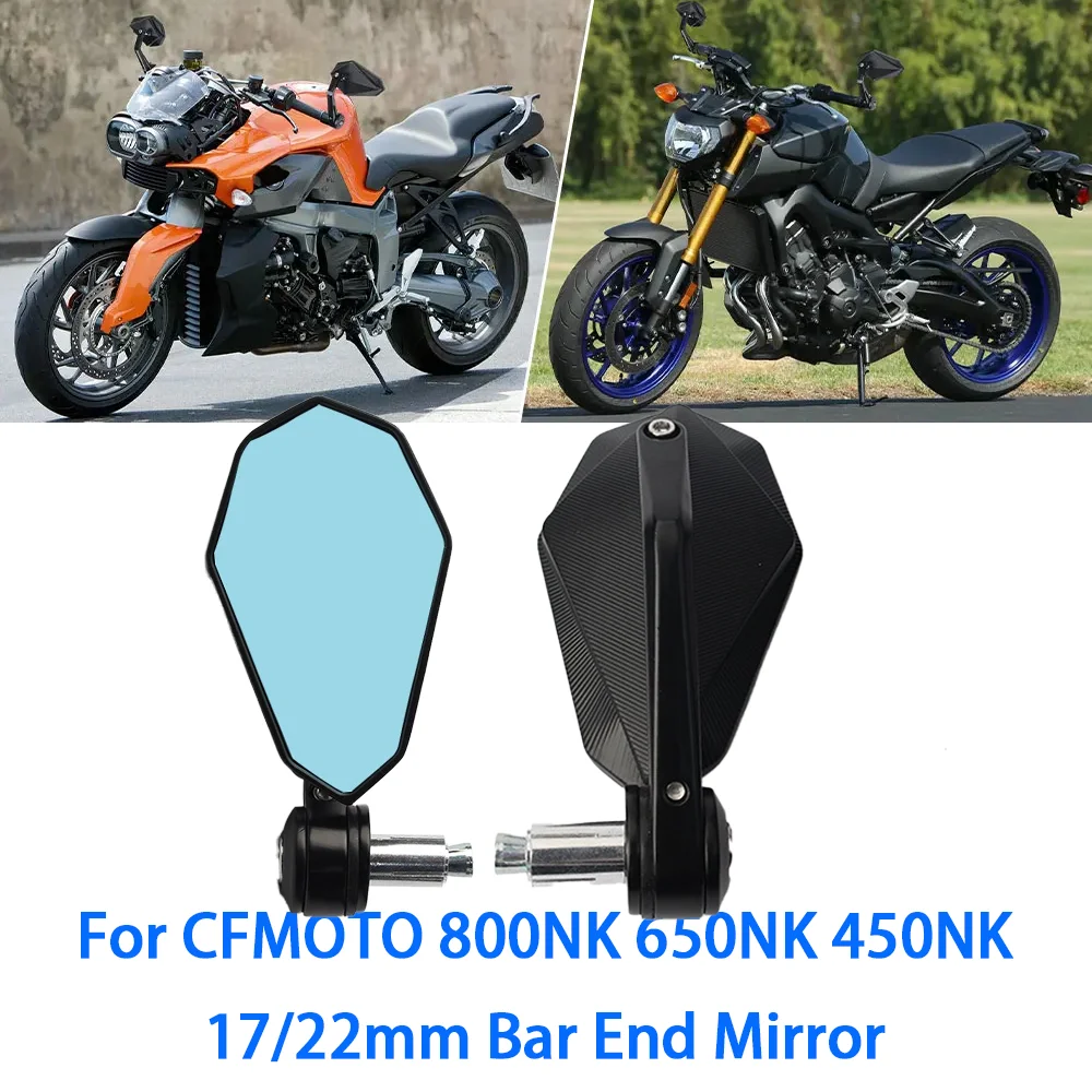 For CFMOTO 800NK NK 800 2023 2024 Motorcycle Rearview Mirror Handlebars Rearview Mirror Retro Handlebars Side Mirror Accessories