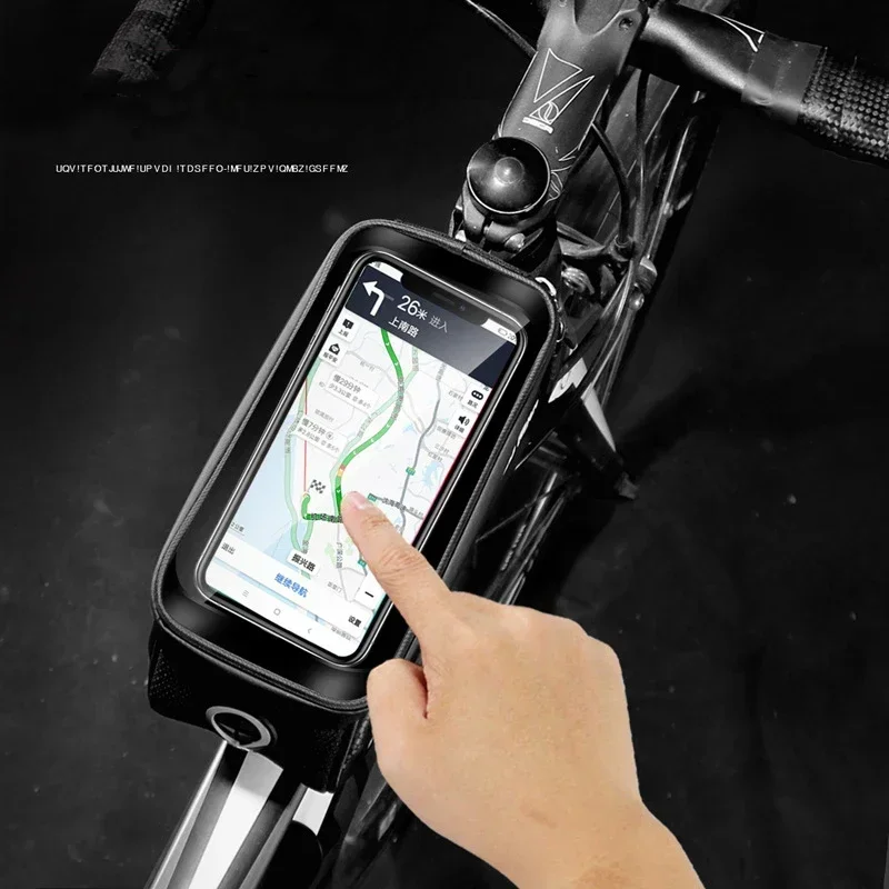 Bicycle Bag Waterproof Front Bike Cycling Bag 6.5 inch Mobile Phone Top Tube Handlebar Bags Mountain Cycling Accessorie