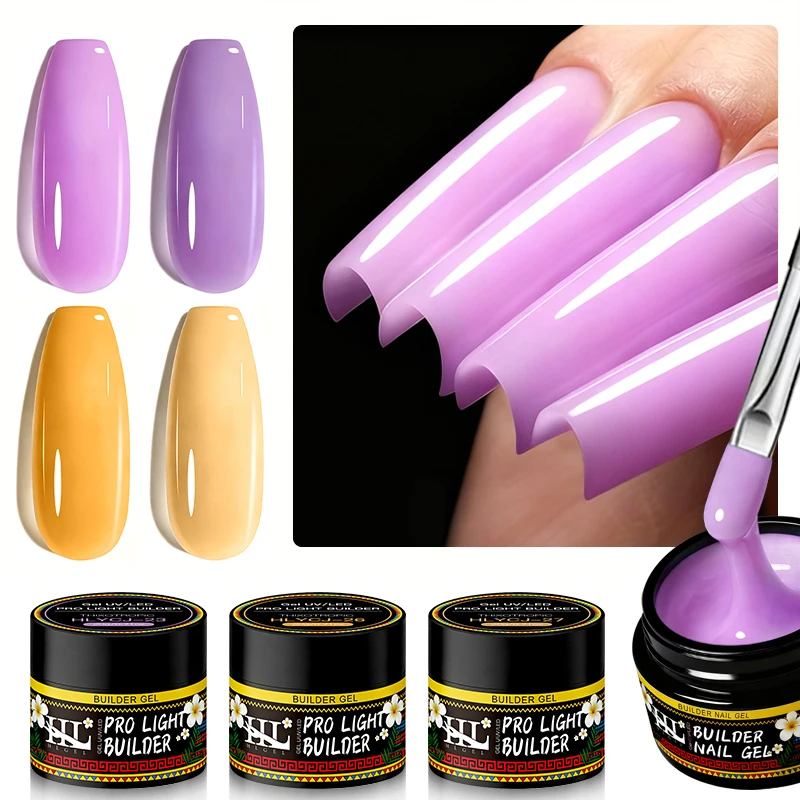 20g Verlängerungs-Nagelgel Rosa Weiß Transparent Hartes Gel Selbstnivellierend Abwischbar UV-Konstruktionsgel Nagelkunst DIY Maniküre-Produkte