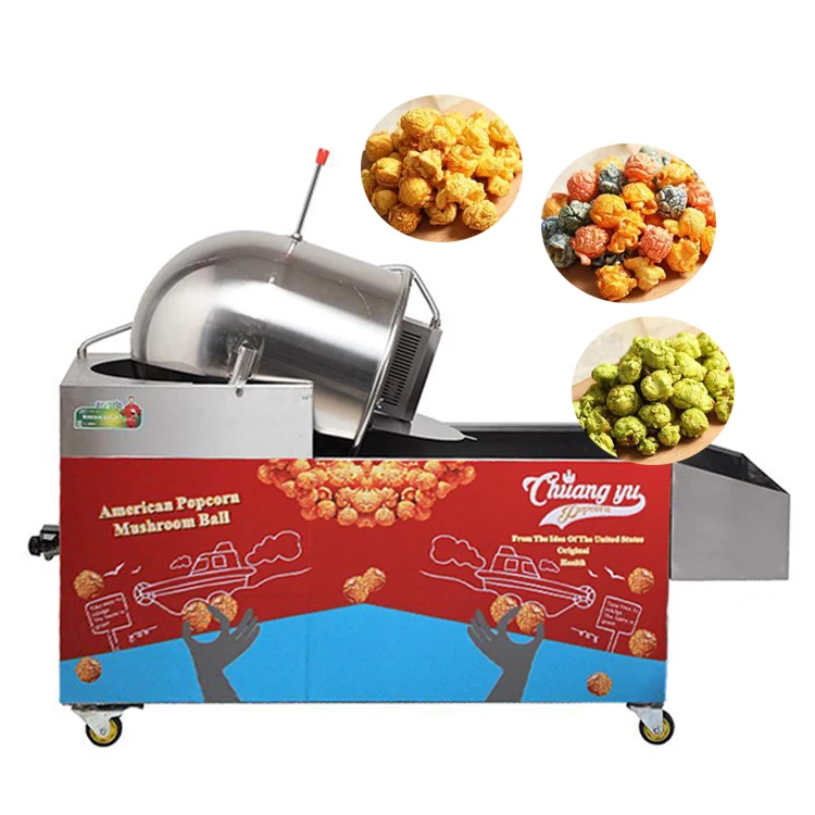 Gas Stainless Steel Popcorn Equipment Snack Machines Large Popcorn Making Machine