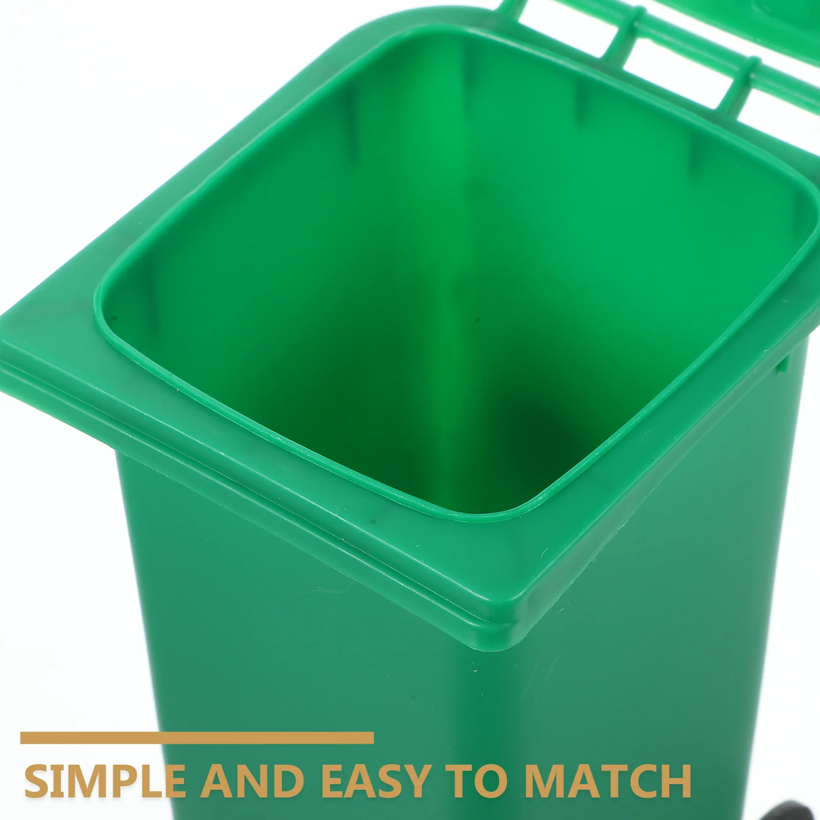 2 Pcs Garbage Can Trash For Desk Desktop Waste Storage Bucket Home Miniature Bin Tiny Container Small