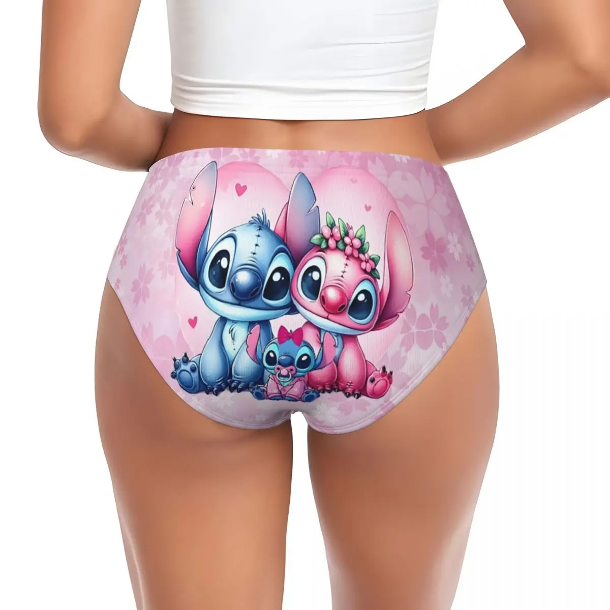 Женские трусики с сердечками на заказ, эластичные трусы Moives, нижнее белье