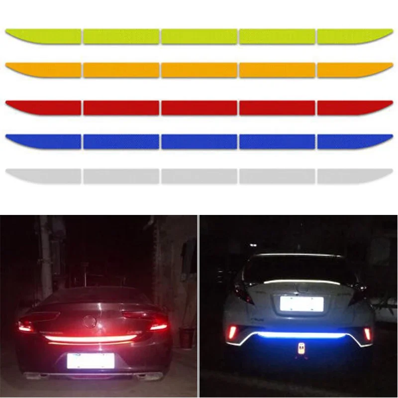 Reflectante Reflector Sticker Car Exterior Accessories Adhesive Reflective Tape Reflex Exterior Warning Strip Car Stickers 90cm