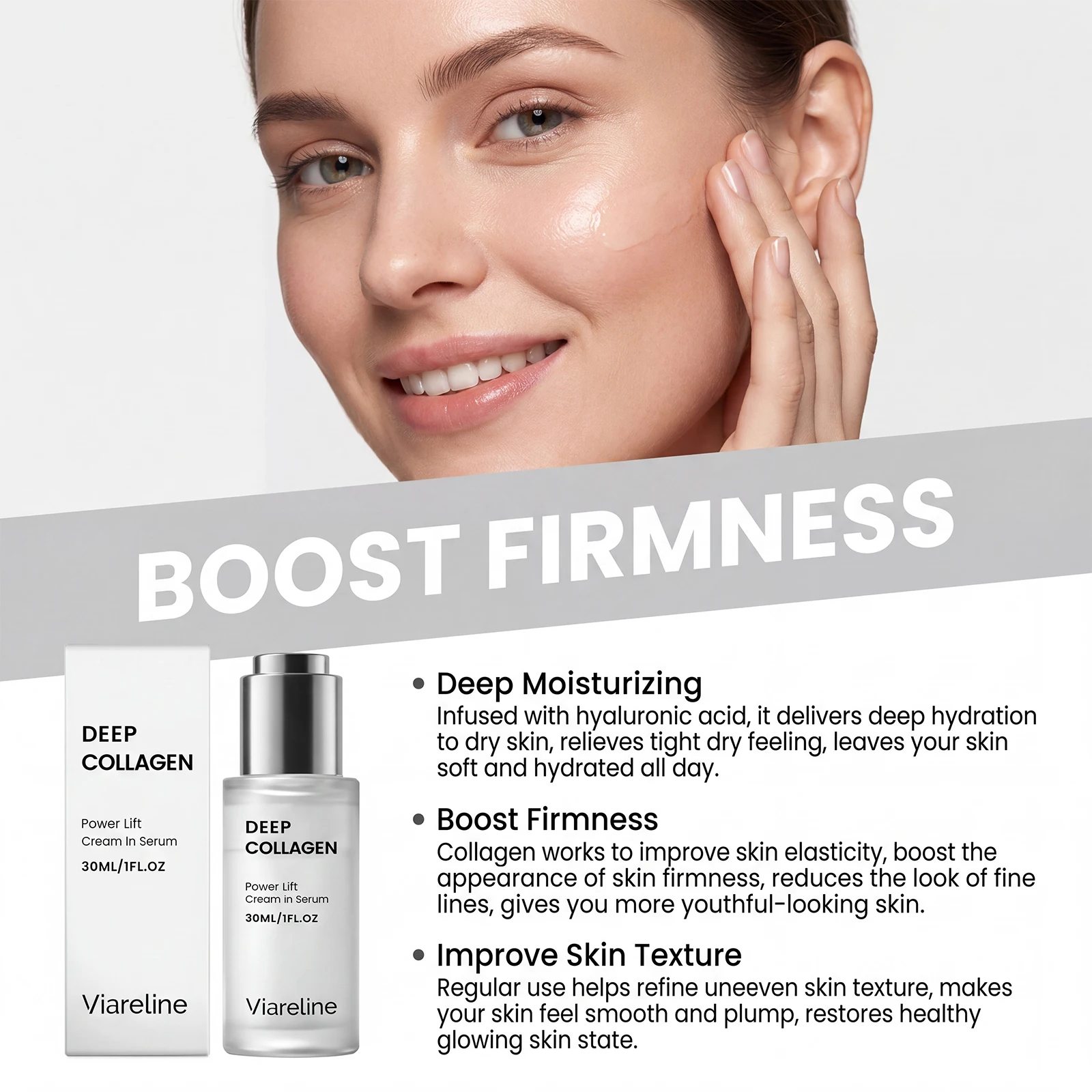 Collagen Face Serum Moisturizi - огляд і ціна Hyaluronic Acid Facial Serum