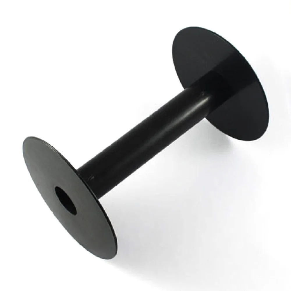 5pacs Black Plastic Spools Wheel 24x135mm, Hole: 21mm F65