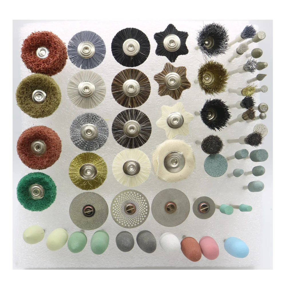 

Dental Lab Dentistry Odontologia Zirconia Buff Burs Polishing Brush Wheel Rotary Tools 2.35mm HP Shank