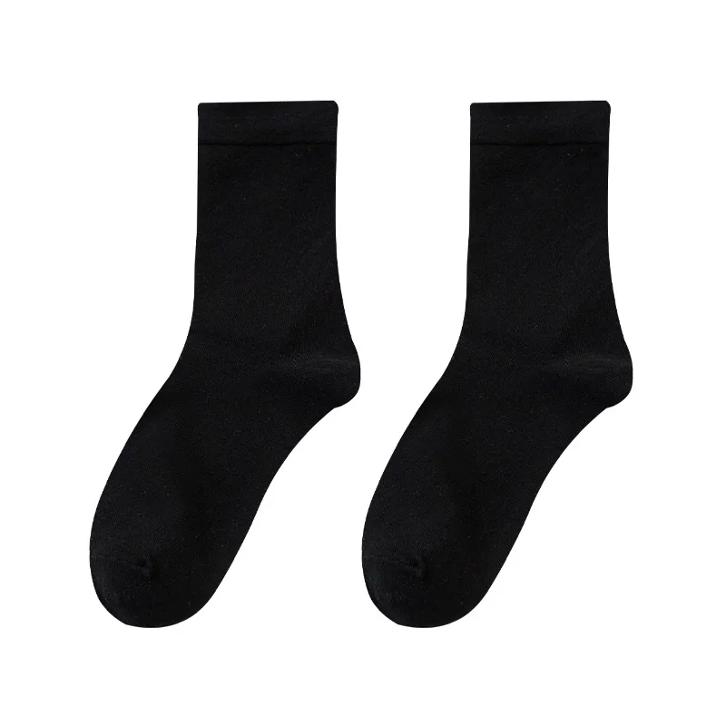 

Women's autumn and winter polyester-cotton mid-calf socks versatile student slouch socks
