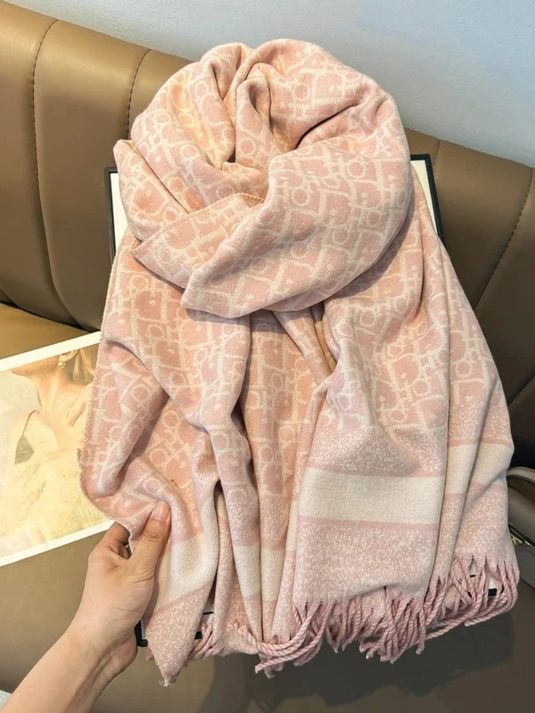 おしゃれな両面カシミヤ風スカーフ-レディース-秋冬新作-多用途-防寒-暖かいネックウォーマー-ショール