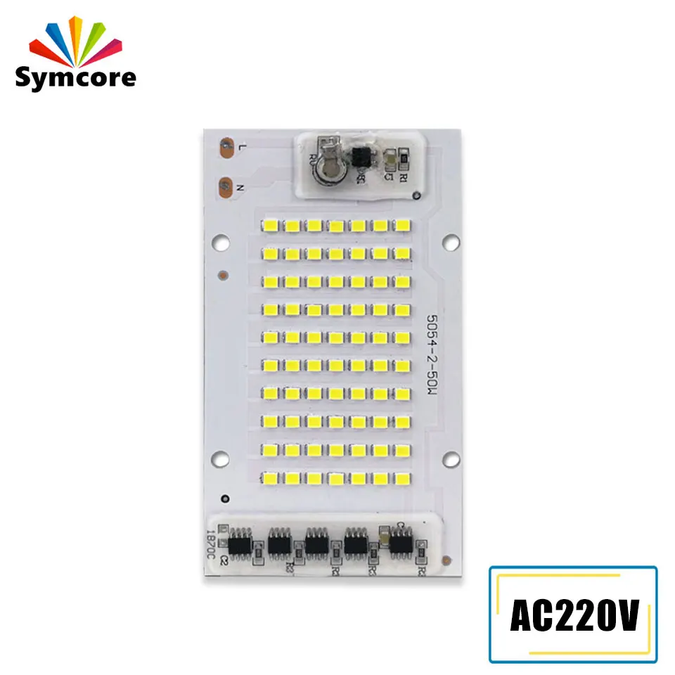 20W 30W 50W 100W 150W SMD LED Chip AC220V LED Beads 3000K 6000K SMD2835 Matrix Light Board For DIY Outdoor Garden FloodLight