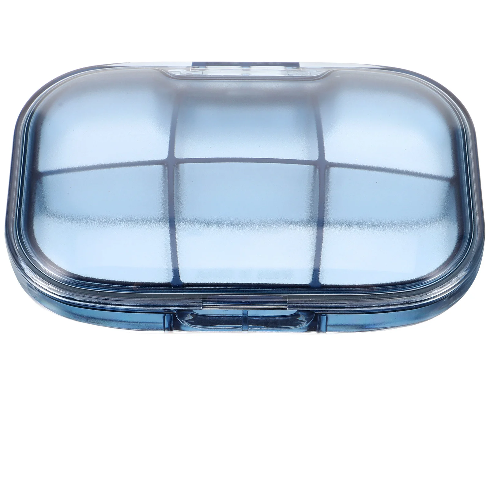 

1Pcs Portable Pill Compartments Moisture-Proof Plastic Medicine Storage Case Dustproof Organizer for Travel Home Office