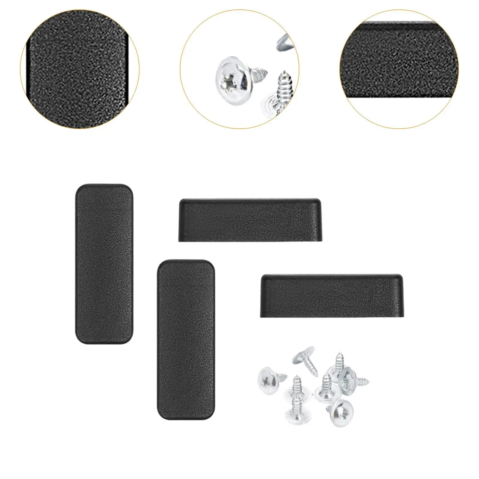 الأمتعة أسفل الجانب حامل البلاستيك مسمار قدم وسادة سوداء الأمتعة مسمار القدم لحماية وإصلاح حقيبة السفر #5