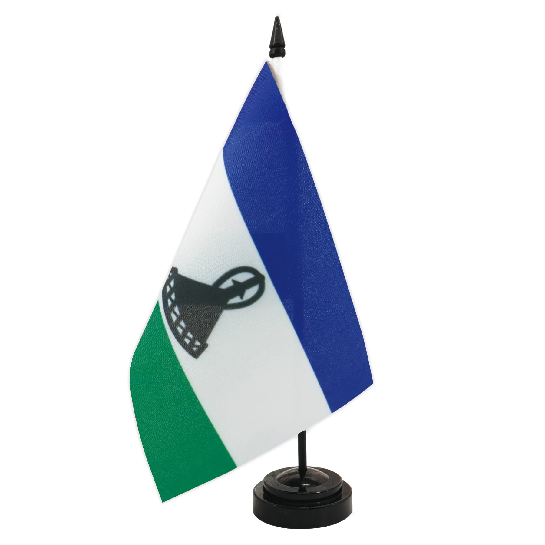 Lesotho Desk Flag 5.5x8.3inch Conference Negotiation Flag Product Display Office Top Desk Ornaments Flags