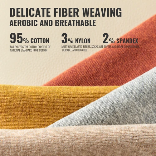 Imagen 2 del producto MiiOW-Calcetines de algodón puro 92% para hombre, vestido de negocios, calcetín largo, calcetines antibacterianos, antiolor, antipilling, calcetín deportivo transpirable