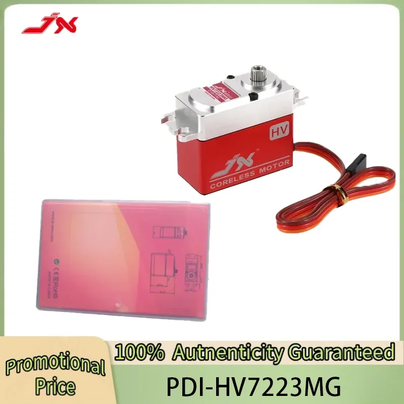JX Servo PDI-HV7223MG 8.4V 23KG High Precision Metal Gear Full CNC Aluminium Shell HV Digital Coreless Standard Servo for RC Car