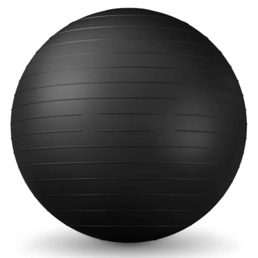 26 Zoll Gymnastikball, Yoga-Ball für Workout, Balance und Stabilität, Fitnessball für Büro, Zuhause, Gym, Balancebälle mit Schnellverschluss