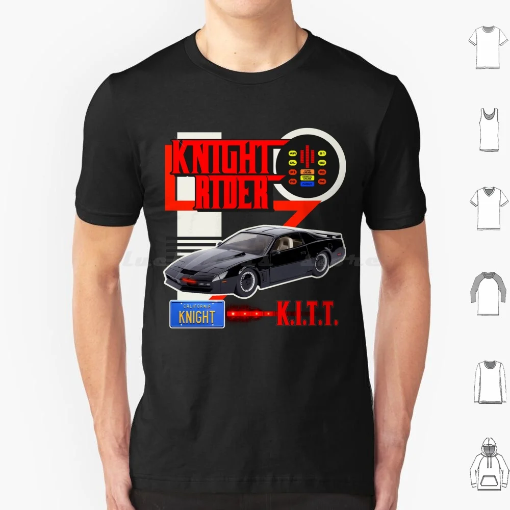 Knight Rider Kitt Car Racing Style Design T Shirt Cotton Men Women DIY Print Knight Rider 80s 90s Kitt Knightrider Michael