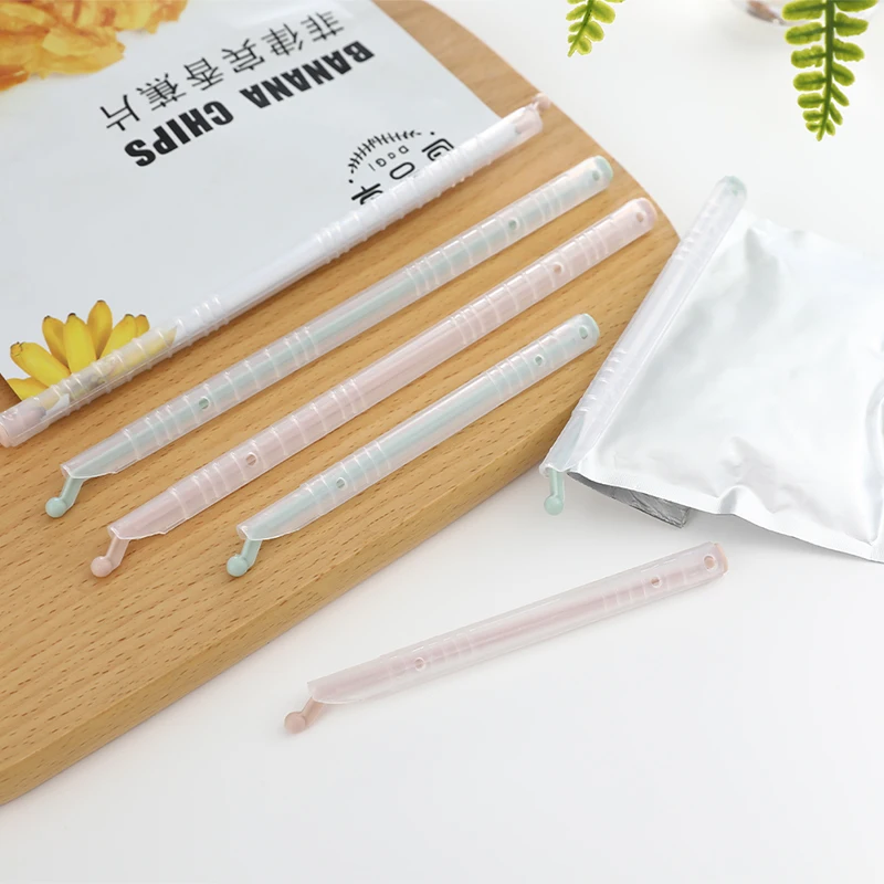 Food Preservation Snack Bag Sealing Clips Set, Food Sealing Rods Sealing Strips, Plastic Bag Sealing Clip for Kitchen