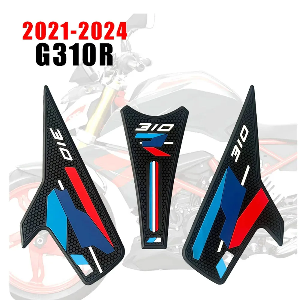 G310R FIT BMW G 310 R 2021-2024 moto antiscivolo serbatoio laterale ginocchiere Set Grip antiscivolo serbatoio carburante Pad adesivi di protezione