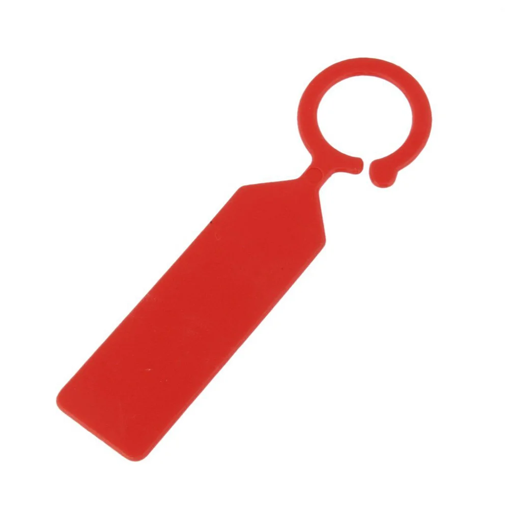 100Pcs Gardening Plant Labels Durable Plastic Red Plant Tree Tags for Botanical Garden Nursery Greenhouse Nursery Garden Labels