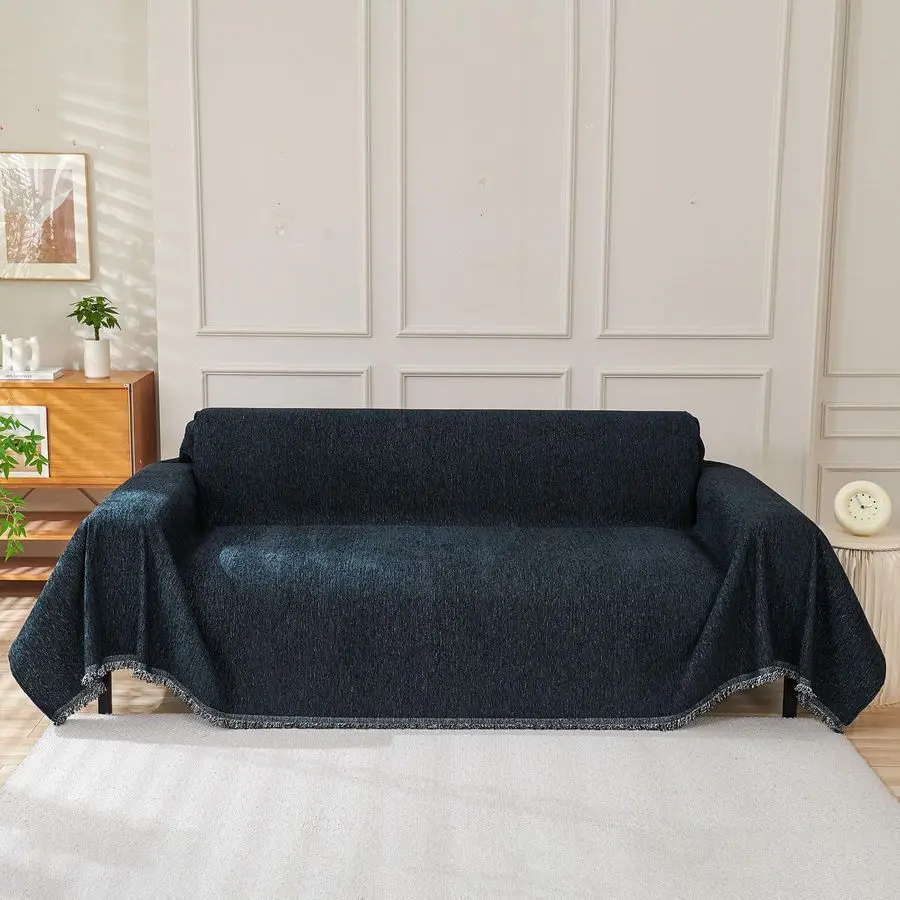 

Navy Couch Cover XL Sofa Covers for 3 Cushion Couch Sofa, Modern Farmhouse Washable Couch Protector Slipcover for Sofa Bed, 71x1