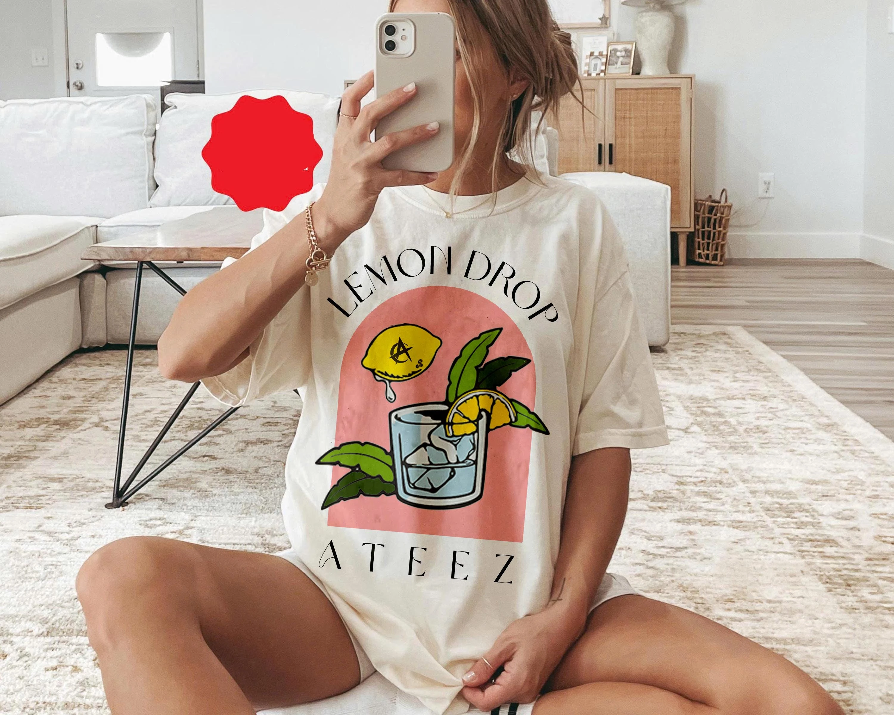 Ateez Lemon Drop Golden Hour Shirt, Ateez in Your Fantasy Tour 2025, Ateez Hongjoong, Seonghwa, Yunho, Yeosang, San, Mingi
