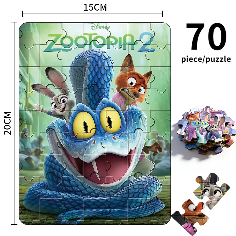ألعاب ساخنة ديزني Zootopia 2 ثلاثية الأبعاد بازل قطع مجلس لعبة جودي نيك شخصية لغز تحصيل ديكور ألعاب أطفال متحركة