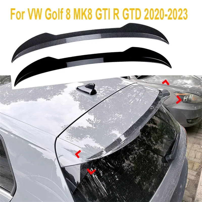 

For VW Golf 8 MK8 GTI R GTD 2020-2023 Car Tail Wings Fixed Wind Spoiler Rear Trunk roof Wing Auto Decoration Accessories