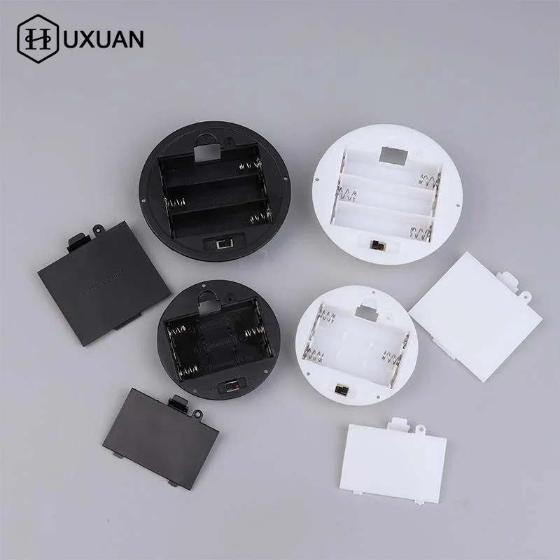 3Pcs 3 AAA/AA 4.5V Battery Case With Switch Cover Embedded Battery Holder Battery Storage Boxes Switch Socket Container