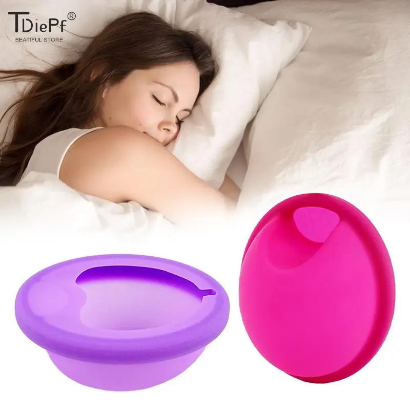 

1pc Reusable Menstrual Disc For Women Feminine Lady Menstrual Disc With Tail Flat-fit Design Extra-Thin Sterilizing Silicone Cup