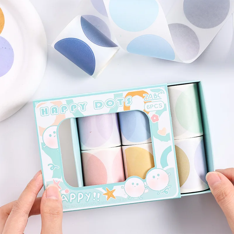 Dream Bubble Particles Boxed Washi Tape Scrapbooking Journal Stickers Writable Vintage Large Circle Bubbles Decorative Stickers