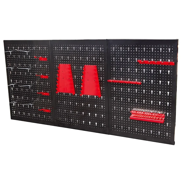Wall Mounted Hanging Tool Rack Garage Furniture Shelf Pegboard Panel Tools Storage Holders Organizers