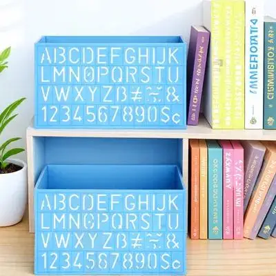 

4pcs Letter Template Stencils Small Alphabet Painting Templates Children Plastic Reusable DIY Craft Paint Mold
