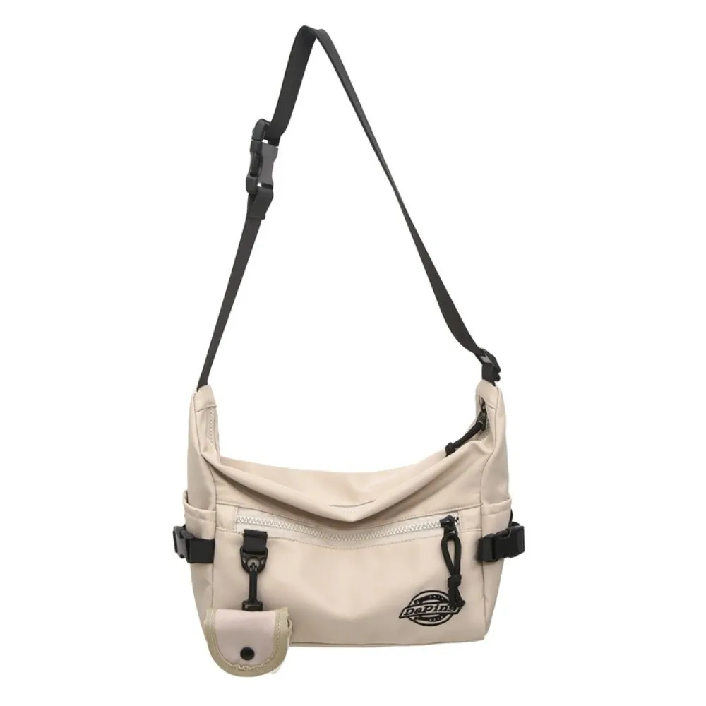 

Multifunctional Crossbody Message Bag Sports Waterproof Nylon Shoulder Bag Korean Style Street Style Square Shoulder Bag Travel