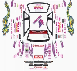 TC955 1/10 Silvia S13 Sticker Decals for RC Drift Car Body