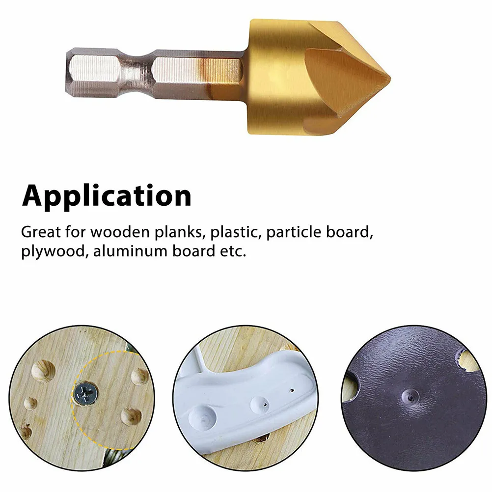 8pcs Cobalt Steel Chamfer Tool Set For Metal Plastic Pvc Countersink Drill Bit Deburring Bit High Hardness Smooth Chip