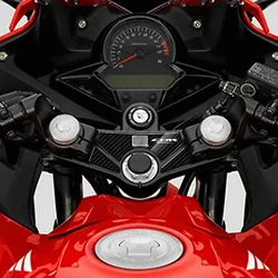 3D Carbon-look Upper Triple Yoke Defender for Honda CBR250 CBR300 2010-2016