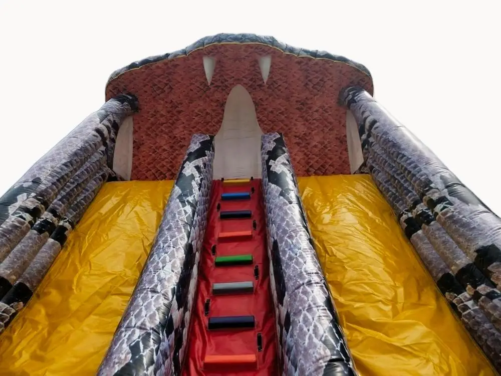 10meter Lx5mW X6mH PVC Inflatable Snake Slide Bounce House Waterproof Dry Slide for Indoor Outdoor School and Residential Events