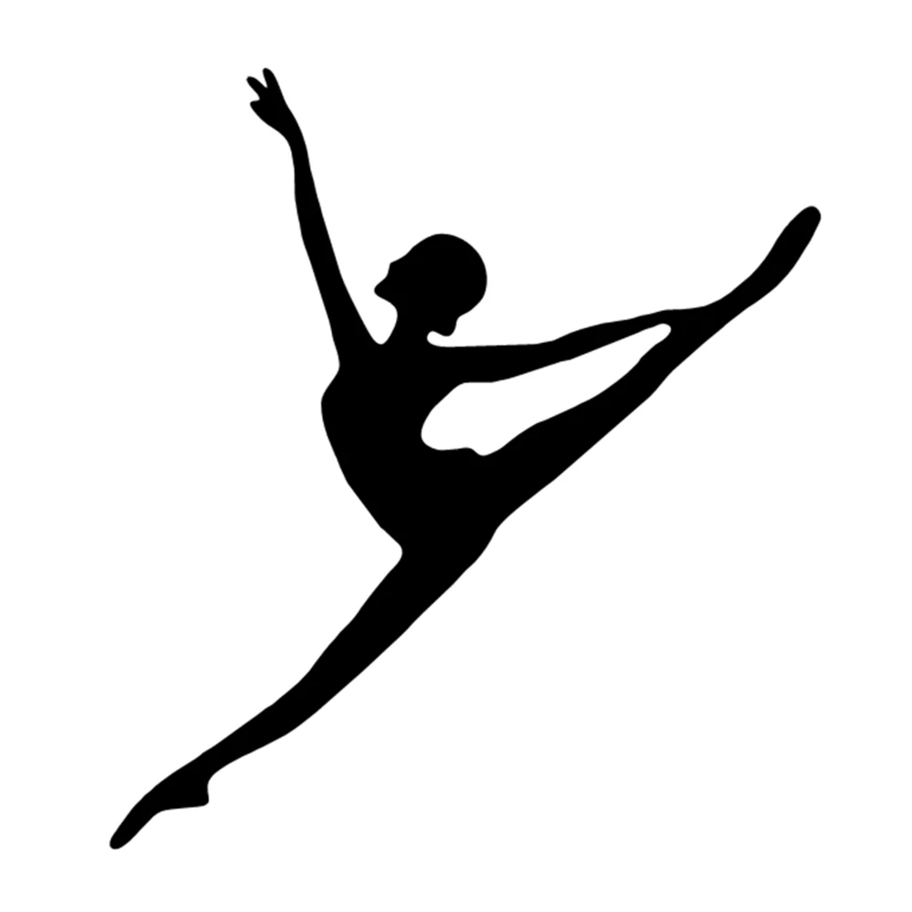 

Dance Movement Car Stickers Vinyl Waterproof Removable for Auto Water Bottle Yoga Mat Gym Equipment Dynamic Decor 12,2X13,4CM