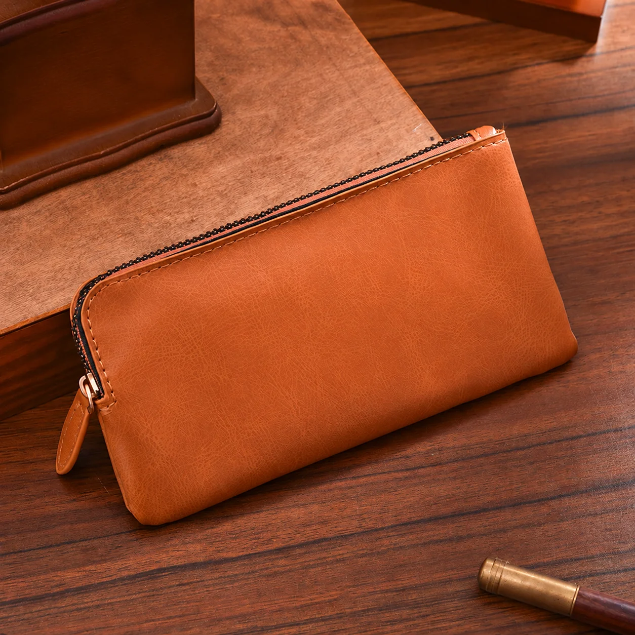 Multi Card Slot Wallet Portable Unisex Wallet Long Clutch Wallet Vintage For Id Document Storage Women Card Storage