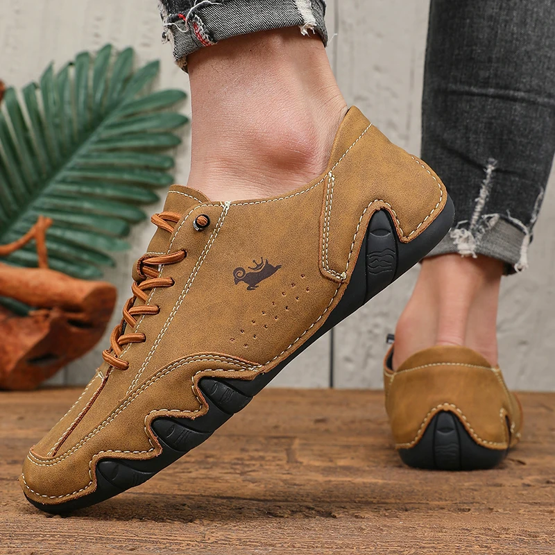 Shoes for Man Fashion Brand Loafers Soft Soled Comfortable Casual Walking Shoes Breathable Sports Tennis Outdoor Driving Shoes image 2