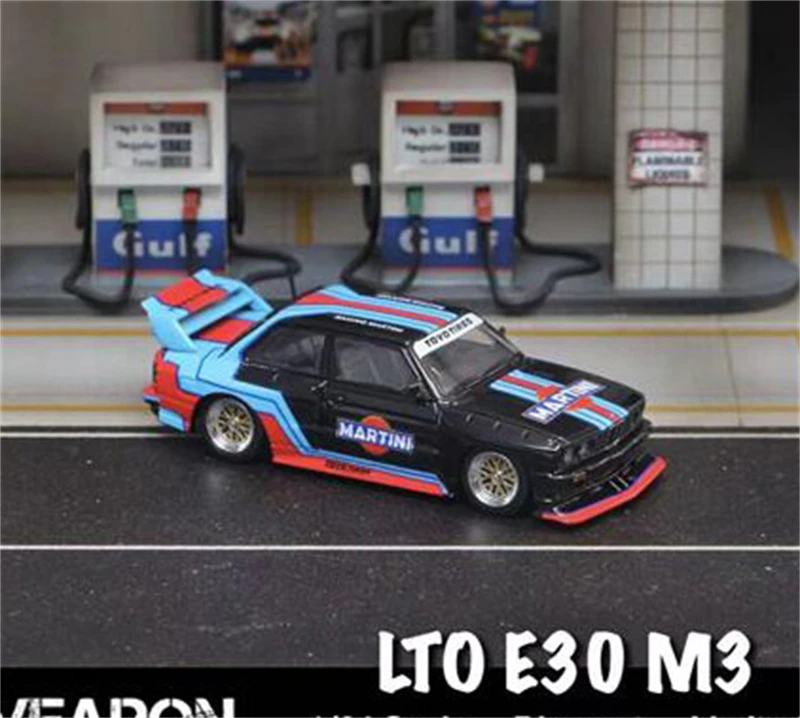 

SW 1:64 LTO E30 M3 Blue Oil / Martini Black limited499 Diecast Model Car