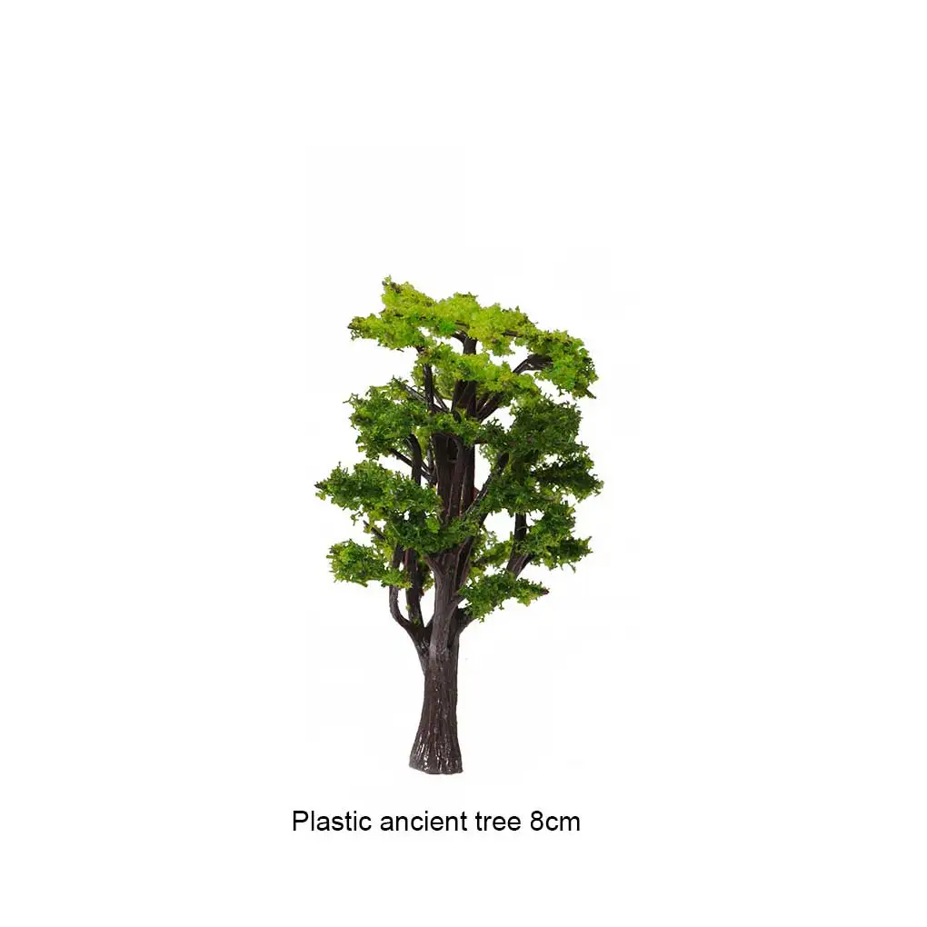 Artificial Miniature Tree Garden Landscape Ornament Model Craft Railroad Layout Park Simulation Decoration Board  10cm