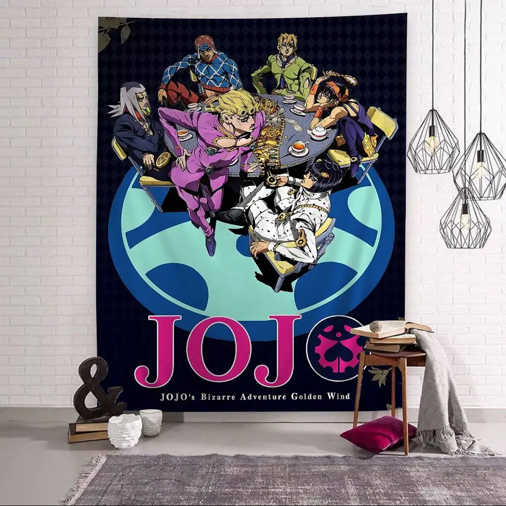 Adventure Anime Jojo Bizarre Adventure Colorful Tapestry Wall Hanging Bohemian Wall Tapestries Mandala Wall Hanging Sheets