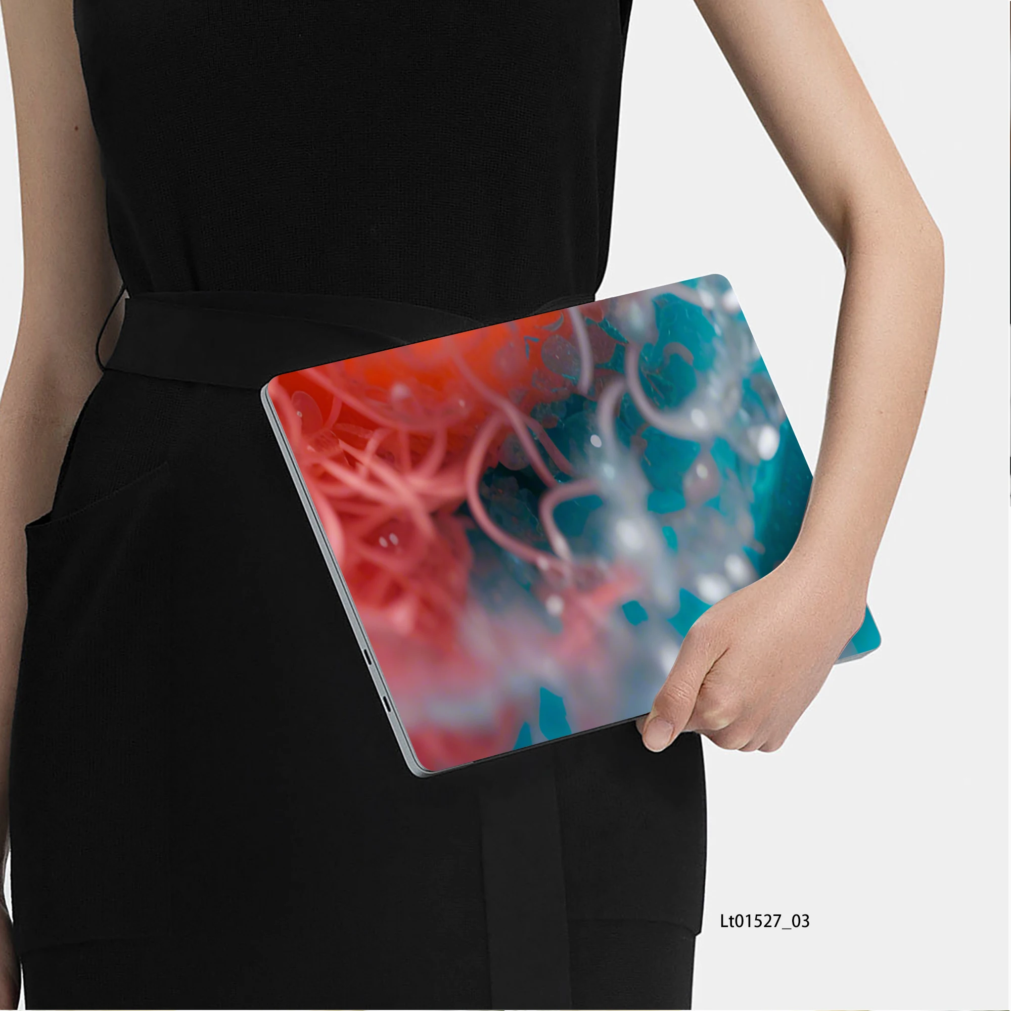 Neon Flower Laptop Skin Sticker, Waterproof Vinyl Decal for 12-17 inch MacBook HP Lenovo Dell Notebook