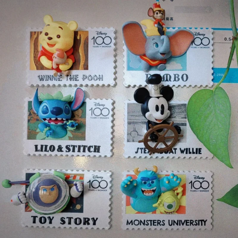 

Винтажная глухая коробка с маркой в честь 100-летия Диснея, креативный магнит на холодильник, загадочная коробка, коллекционные праздничные подарки для друзей