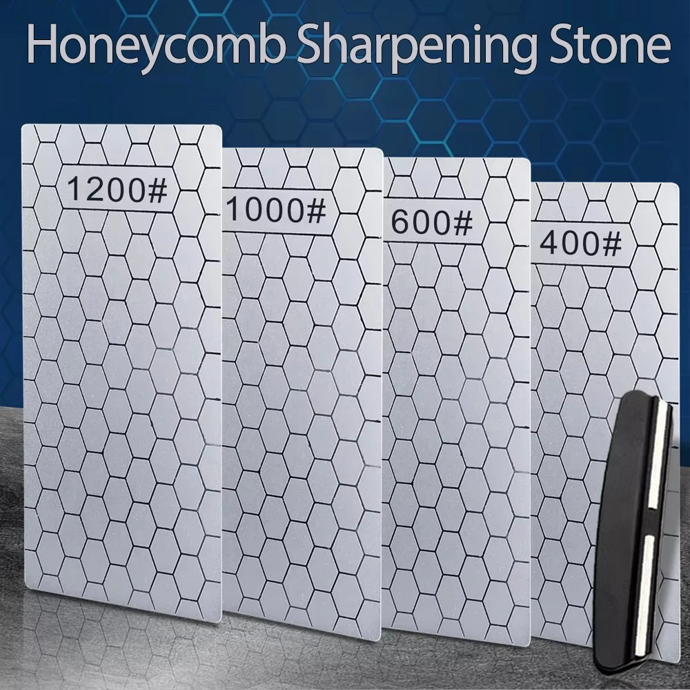 2026 Diamond Knives Sharpening Stone 400# 1000# 600# Grindstone Knife Sharpener Ultra-thin Honeycomb Surface Whetstone Set Hot
