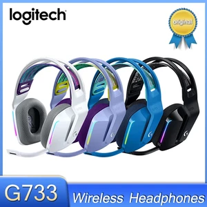 Logitech G733 LightSpeed Wireless Heads RGB DTS X2.0 7.1 Surround Ultralve Sound Fones cho người chơi máy tính 10 Tai nghe Logitech điện thoại bán hàng chính - 7