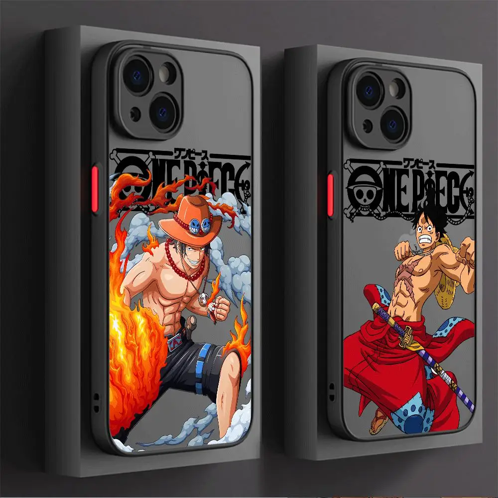One Pieces Anime Phone Case for Apple iPhone 13 14 Plus 15 Pro Max 11 Pro 12 Mini XR 8 SE 7 6S XS MAX Matte Shockproof Cover image 3