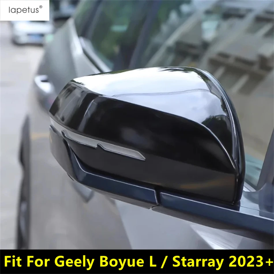 

Car Rearview Mirror Caps Protection Decoration Cover Trim Black Exterior Refit Accessories For Geely Boyue L / Starray 2023 2024