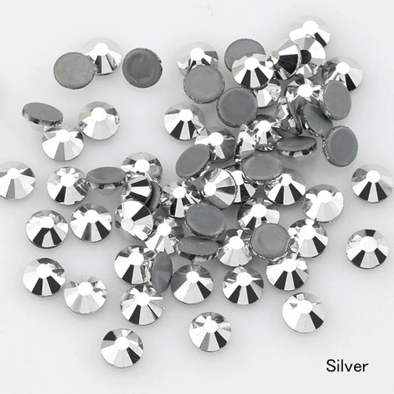 

TC Silver Hotfix Rhinestones, SS0-SS34, 1 Bag-20 Bag Multi Size Stones and Crystals Strass, Adhesive Glue-Back, Iron on Clothes